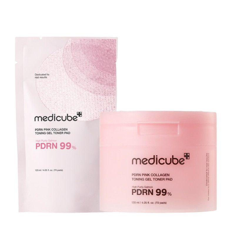 MEDICUBE PDRN Pink Collagen Toning Gel Toner Pads | 70 pads